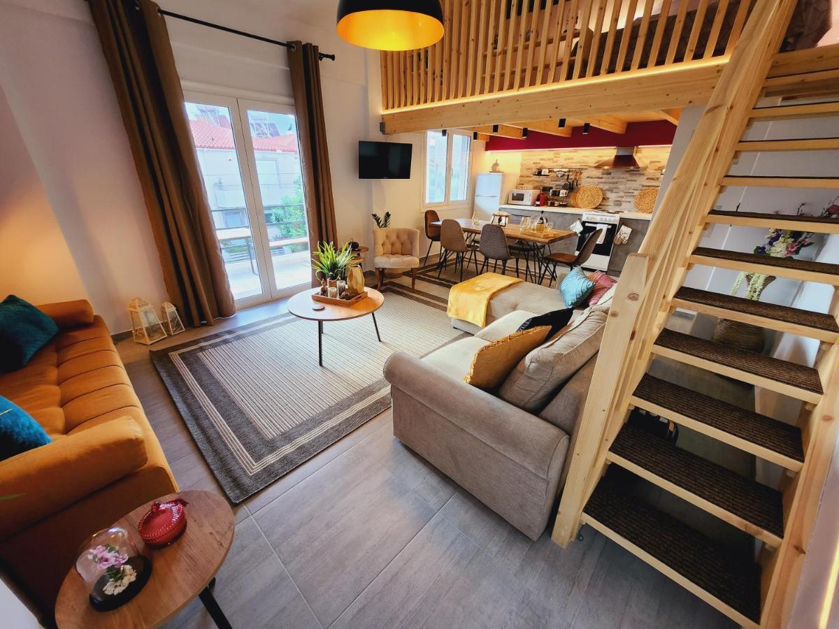 Luxury Loft Apartment Yiota Patras Exterior foto